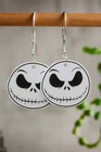 Jack Skellington Face Wire Earrings