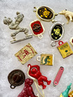 Lot-36 Cracker Jack Celluloid Premium Toy Prize Charm Donald Duck Baseball Playr