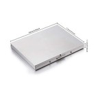 Stainless Ultra-thin Cigarette Case Holder For 100 s Cigarettes Metal Box Silver