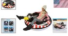 Lightweight Penguin Design Inflatable Snow Tube - Fast Inflation For Winter Play