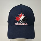 American Needle Fitted Hat Canada Hockey Team Blue Embroidered Logo