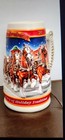 1999 Budweiser Holiday Clydesdale Beer Stein   A Century Of Holiday Tradition