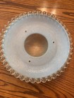 1940 s Ufo Vintage Blue Glass Hobnail Flush Mount Ceiling Light Fixture Cover 