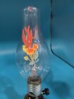 Vintage  aerolux    Neon Orange Sparrow Bird   Flowers Decorative Light Bulb