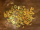 Artificial Silk Sunflower Heads  28 Large 3 5   and 97 Smaller 1 5 Inch
