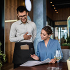 Server Waitress Waist Apron - Half Apron With 3 Pockets black Short Aprons For S