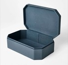 2x 8  Faux Shagreen Box Blue Studio Mcgee Threshold Target Home Decor