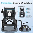 New Electric Wheelchairs 15 Miles Long Travel Range Lightweight Folding