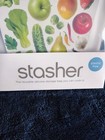 Stasher Reusable Kitchen Food  Bags Microwave  Dishwasher   Freezer Safe 2-pack 