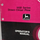 John Deere 1650 Series Drawn Chisel Plow Operators Manual Omn159480 Vtg Nos