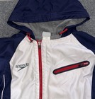 Speedo Usa Team 2012 Olympics Swim Parka Large Navy White Red Hooded Jacket Deck