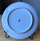 6 Hollohaza Mulberry 7  Salad Plates - Blue Berries   Flowers - Hungary - Vguc