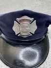 Vintage Cravenette Fire Company Department Hat Cap All Wool East Chatham Ny Sz 7