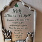 Abbey Press Irish Kitchen Prayer Wall Plaque Shamrock Celtic Decor 2003  36300