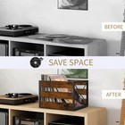 Vinyl Record Storage  Large Lp Vinyl Record Storage Crate  Metal   Wooden
