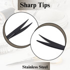 Embroidery Scissors Black 4 5  Curved Blades For Clean Stitching   Crafting Work