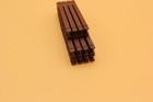 124016  Ho- Scale-gauge I Beam Load  45  Topped With 30  Beams  Red Iron Oxide