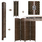 4 6 8 Panel Room Divider Folding Privacy Wooden Screen Partition Wall Divider