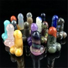 Wholesale Natural Male Penis Quartz Crystal Massager Carved Wand Gem Healing 