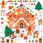 Diy Felt Gingerbread House Set - 2 95ft With 50 Pcs Detachable Christmas 