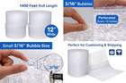 3 16  Small Bubble Wrap Roll 1400ft X 12  Wide  12  Perforated