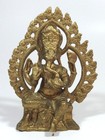 Vintage Hindu God Ganesh Brass Statue Figurine Hinduism Elephant