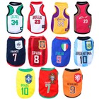 Football World Cup Breathable Pet Dog Clothes Puppy Dog Vest T Shirt Coat Jersey
