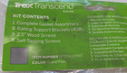 Trex Mounting Hardware For Transcend Railing With Stair Cut Rails - Gravel Path