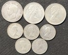 Lot Of 8 Canadian Silver Coins -  Quarters   Dimes From 1949-1968 - Gb30h