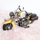 Collectible Handmade Metal Motorcycle Sculpture Motorbike Model Toy Home Decor