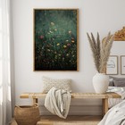 Vintage Green Wall Art Prints Floral Botanical Painting Pictures Large Framed   