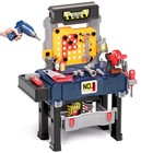 Kids Tool Bench Set With Electric Drill - Construction Workbench Toys For Toddle