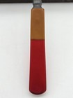 24 Piece Flatware Butterscotch And Red Bakelite Serving Set For 6 Ww2