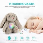 Baby Sleep Soother Bedtime Bunny With Starry Projector Night Light  Plush Stu   