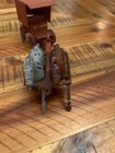Vintage Plastic Stage Coach   Horses Toy 1953