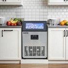 Garvee Commercial Ice Maker 40 Lbs Storage freestanding 150 Lbs 24h 3 Ice Sizes