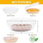 Plastic Pie Carrier With Lid - Bpa Free Lightweight Airtight Washable Pie Keeper