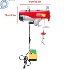 Pa1000 1600w 110v 2200lbs Mini Electric Hoist 328ft 100m Wireless Remote Control