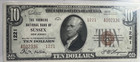 1929  10 Farmers National Bank Note Currency Sussex New Jersey Pcgs 64 Ppq Ch Cu