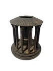 Bronze Metal Antique Round Temple Model With Columns - Buildings Collectible