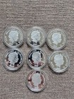 Set Of 7 Disney 1oz  Silver Plated 2020 Coin New Zealand Same Day Ship
