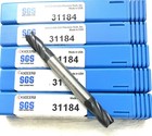 10pc Sgs 31184 1 4  4fl Square End Mill Double End Carbide Altin New Lot