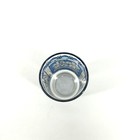 Vintage Jack In The Box Coca-cola Stained Glass Style Drinking Glass Blue 1970s