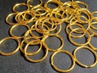 1 Brass Key Ring 1 Inch 25mm  Round Split Ring Car  Home  Office Keys Holder