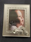 Nos Vintage Carr Burnes Of Boston 3 X4  Silver Baby Shoes Picture Frame K 11