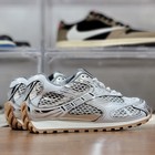 Bottega Veneta Orbit Sneakers Metallic Silver Mesh Retro Runner Unisex