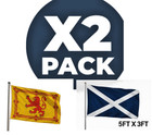 2 X Scotland 5x3ft Flags Football World Cup 2026 Speedy Delivery