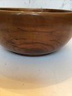 Vintage Walnut  Hardwood Turned 7 25    X 3 25    Bowl Jsr Made In Spain