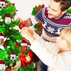 Set Of 2 Basketball Ornament For Christmas Tree  Glass Basketball Christmas Orna