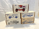 Lot Of 5 Vintage Rare Ertl Die Cast Delivery And Tanker Banks Nib  see List 
